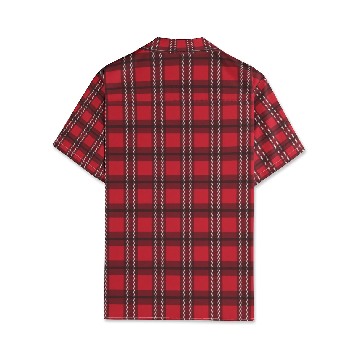 Men’s Red & Black Checkered Short Sleeve Shirt