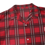Men’s Red & Black Checkered Short Sleeve Shirt