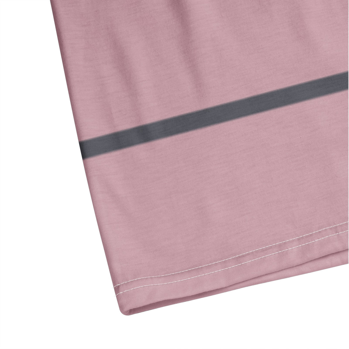 Men’s Striped Pattern Pink, Gray Polo T-shirt