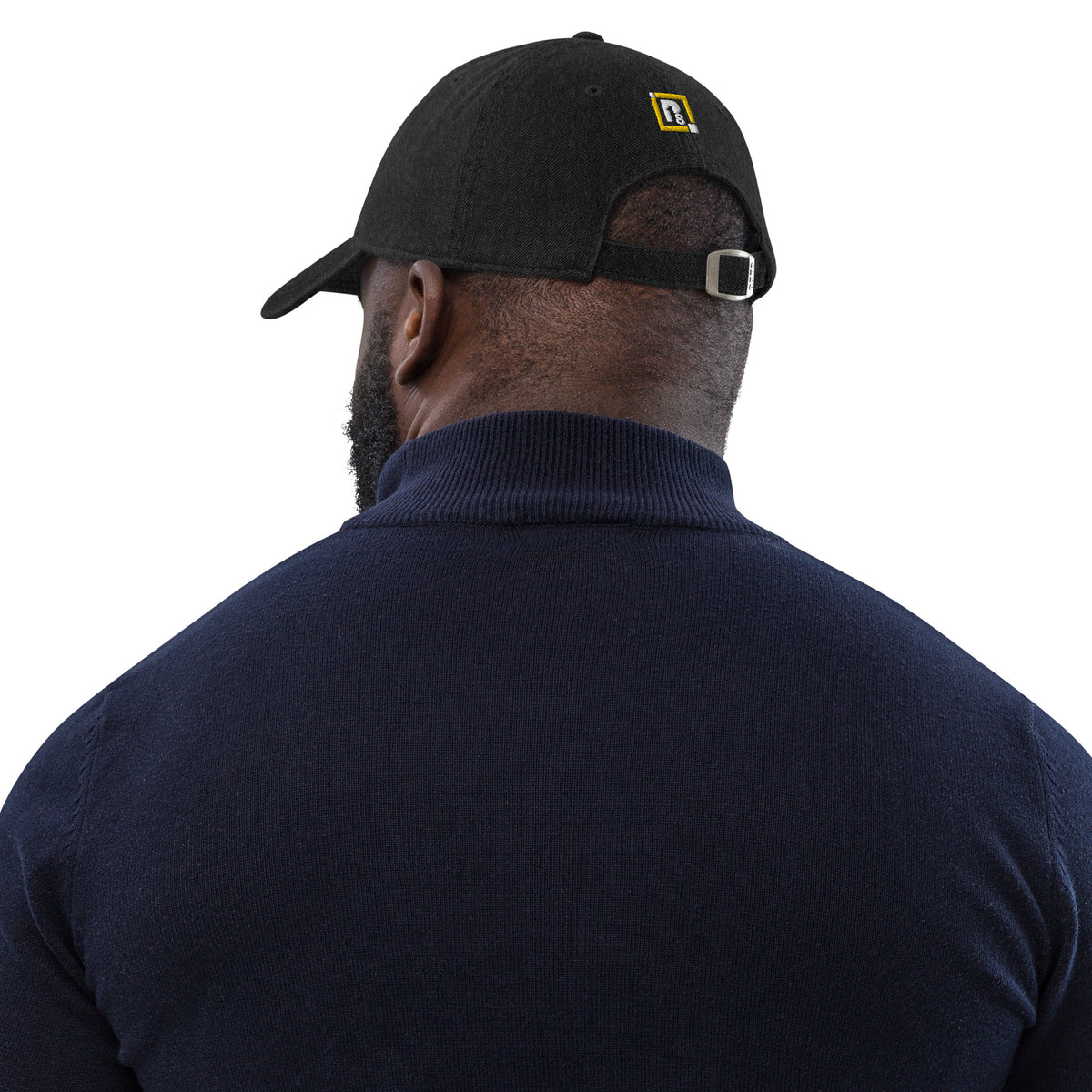 Portland Embroidered Black Dad Cap