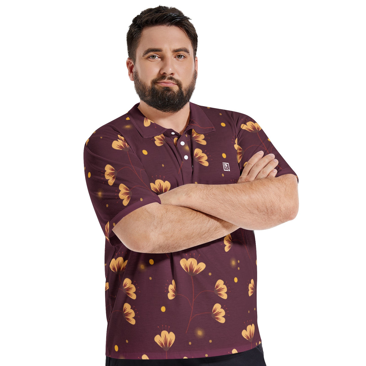 Men's All-Over-Print Polo Shirts