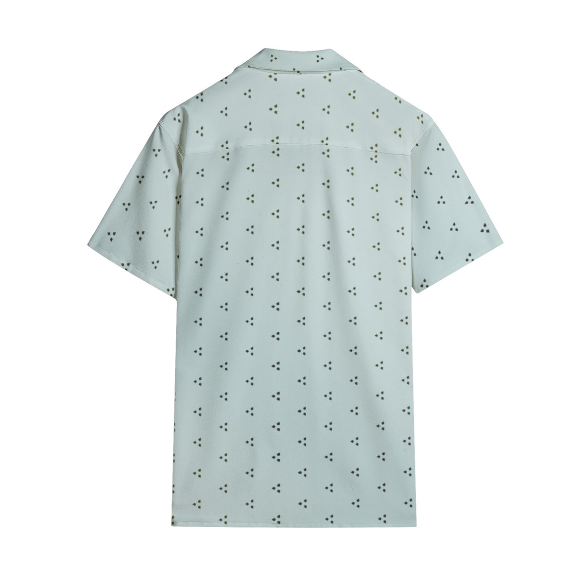 Men’s Short Sleeve Mint Green Printed Shirt