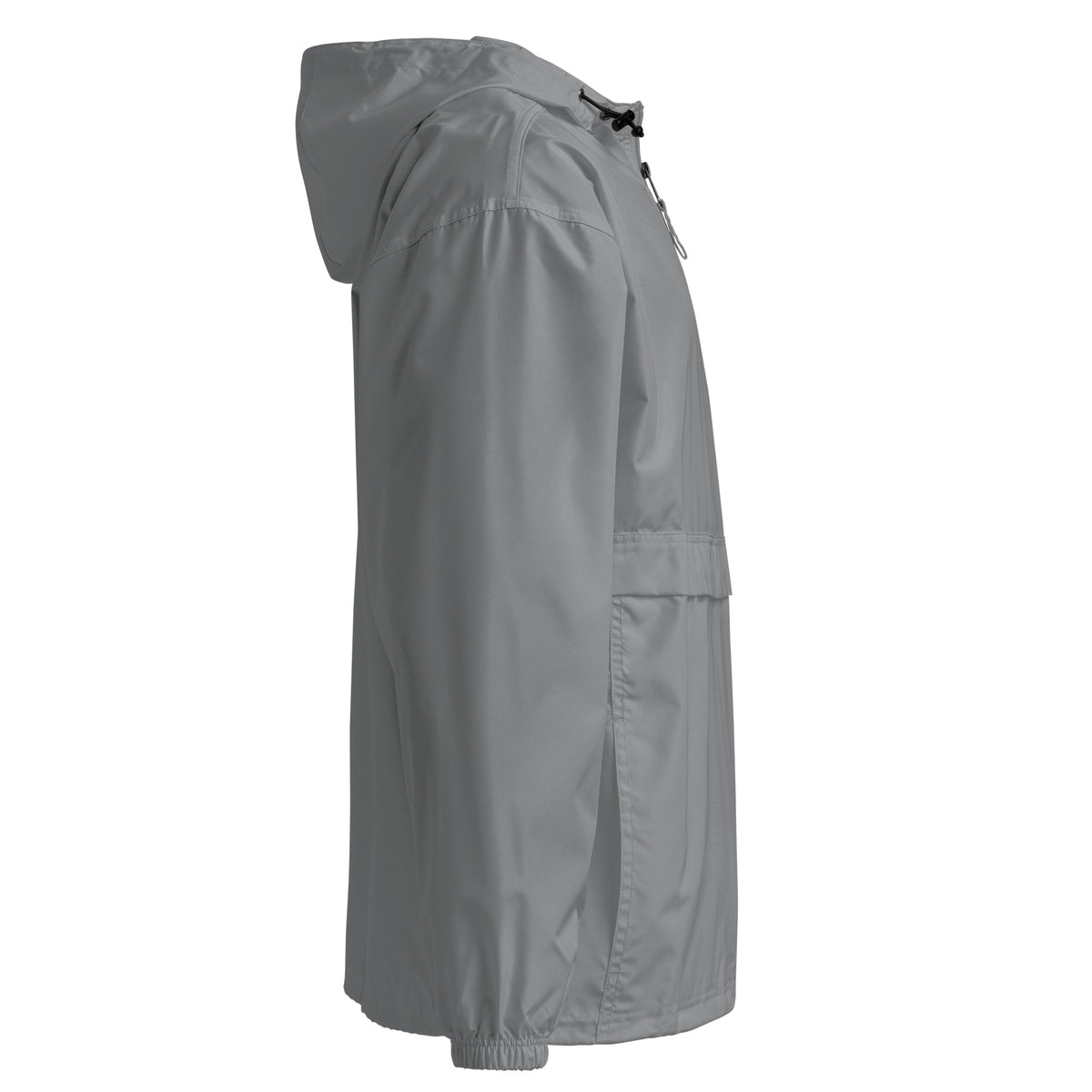 Men’s Light Gray Hooded Windbreaker