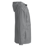 Men’s Light Gray Hooded Windbreaker