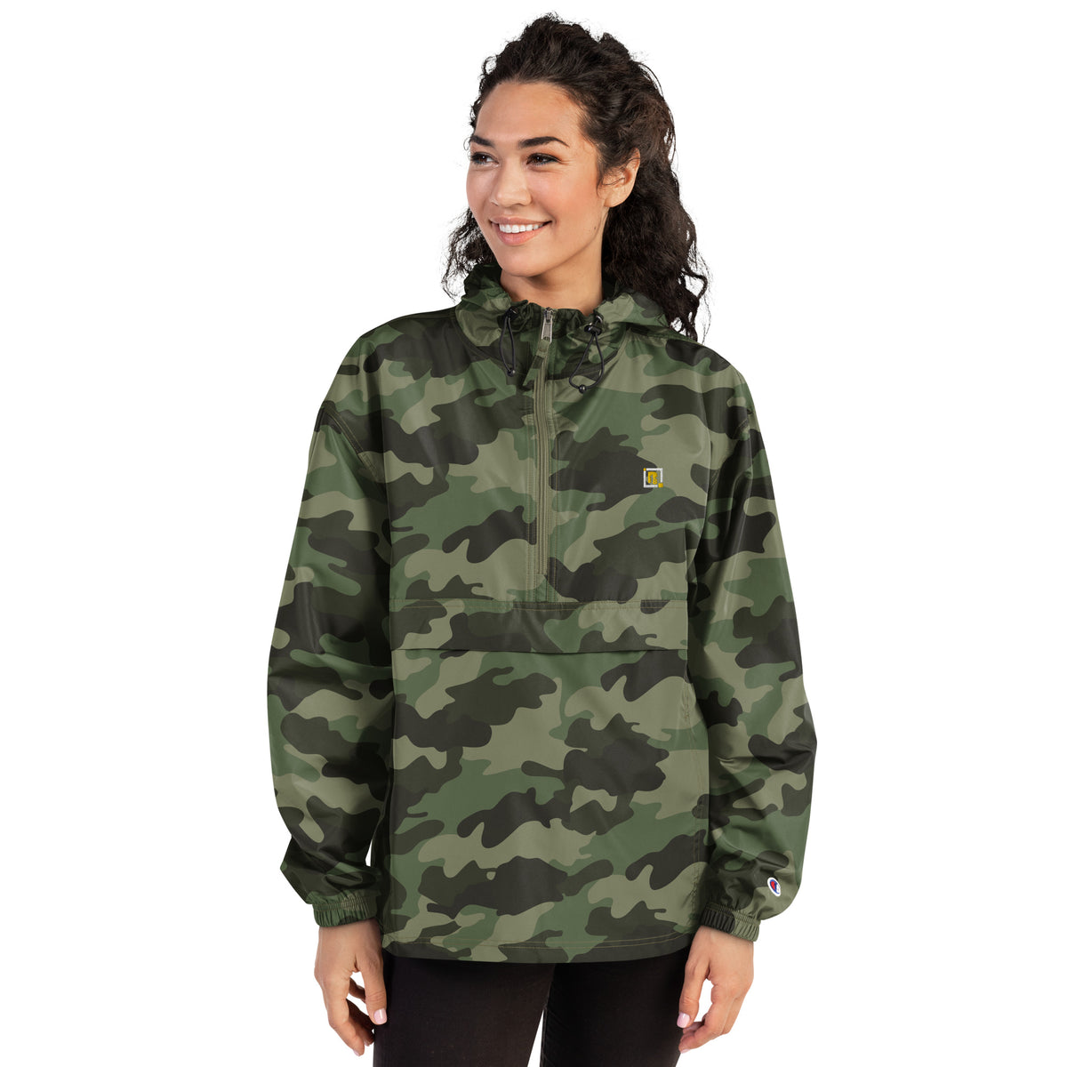 Women's Camo Windbreaker Jacket