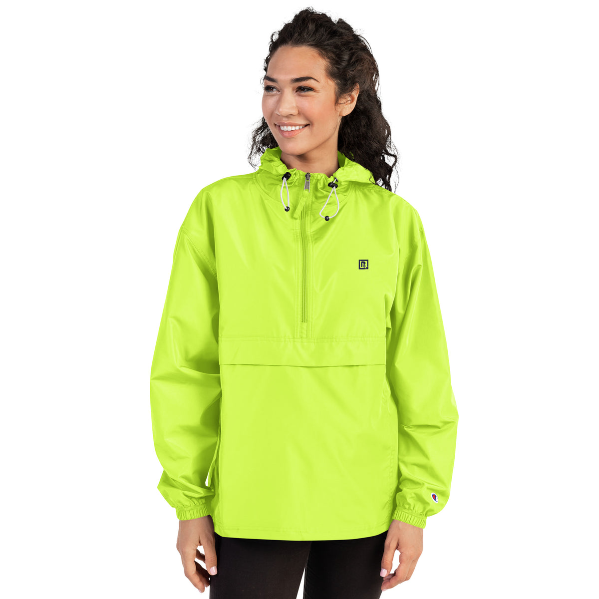 Women's Neon Yellow Windbreaker Jacket