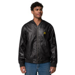 Men’s Black Faux Leather Bomber Jacket – Classic, Stylish & Durable