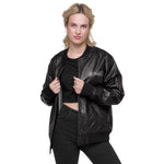 Leather Bomber Jacket