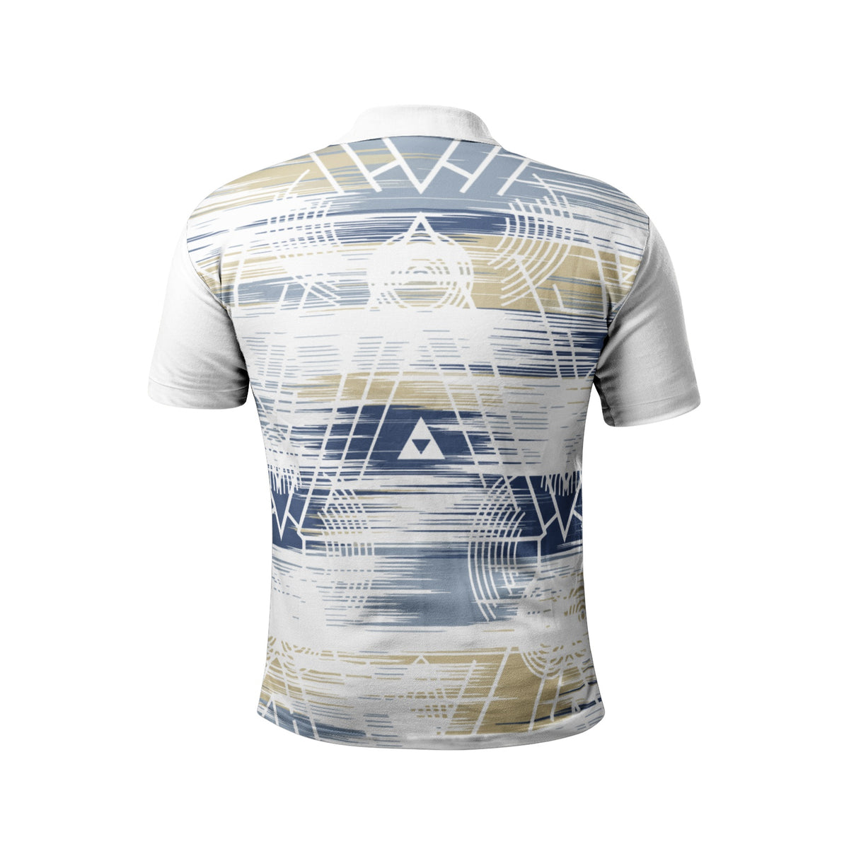 Men’s Abstract Print Polo T-Shirt
