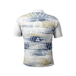 Men’s Abstract Print Polo T-Shirt
