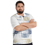 Men’s Abstract Print Polo T-Shirt