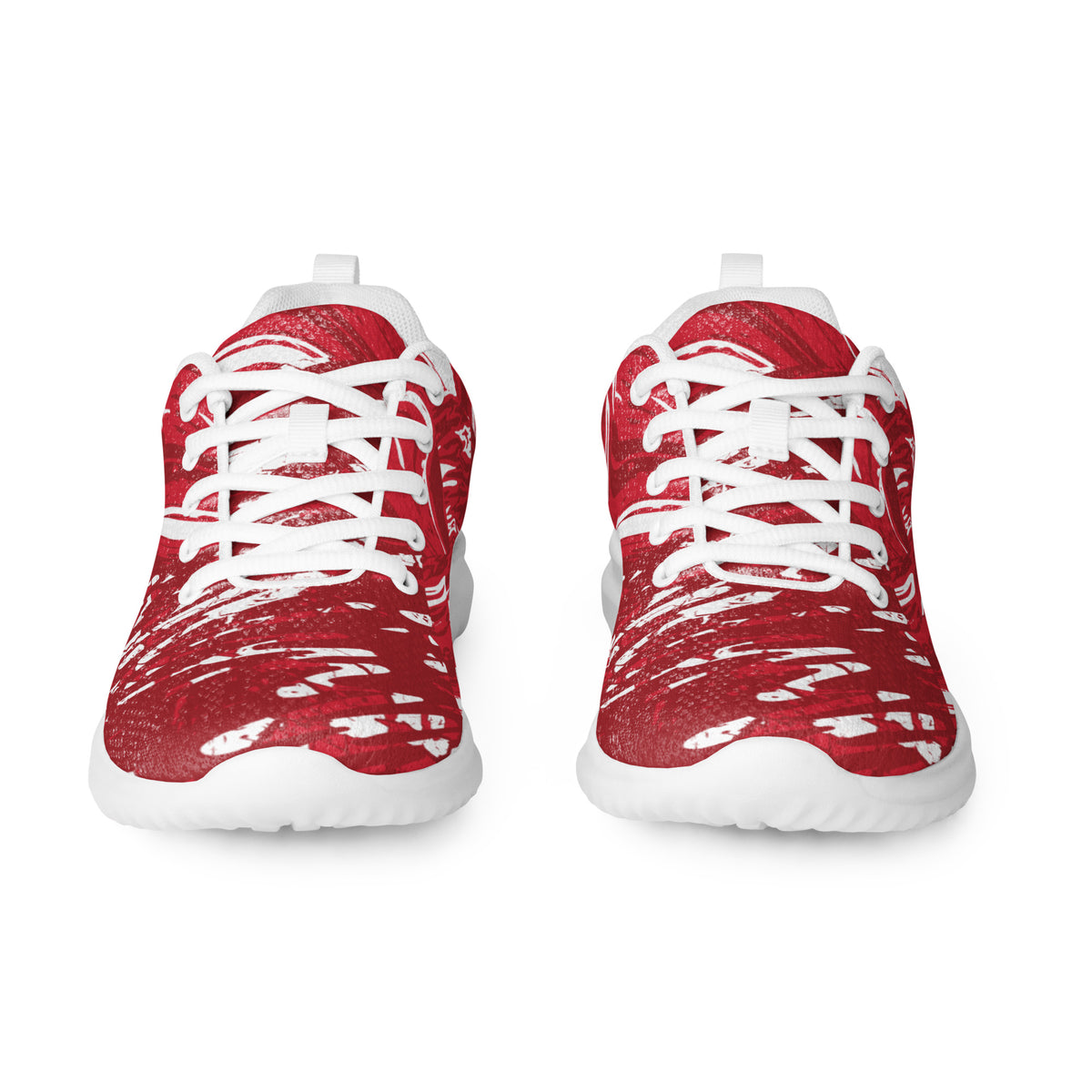 Men’s Red Abstract Running Sneakers