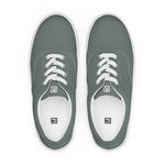 Men's Olive Green Lace-Up Canvas Shoes