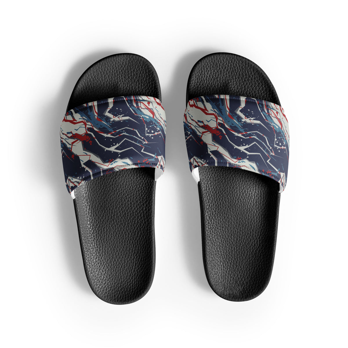 Men’s Abstract Print Slides