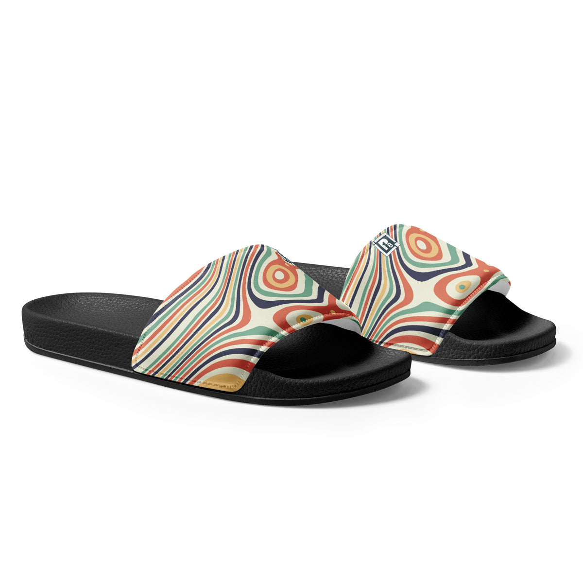 Women's Psychedelic Print Slide Sandals