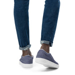 Men's Blue Textured Slip-On Shoes