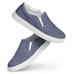 Men's Blue Textured Slip-On Shoes