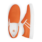 Men's Vibrant Orange Slip-On Shoes