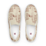 Men's Ancient Script Printed Slip-On Shoes