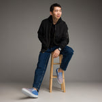 Men's Blue Gradient Slip-On Shoes