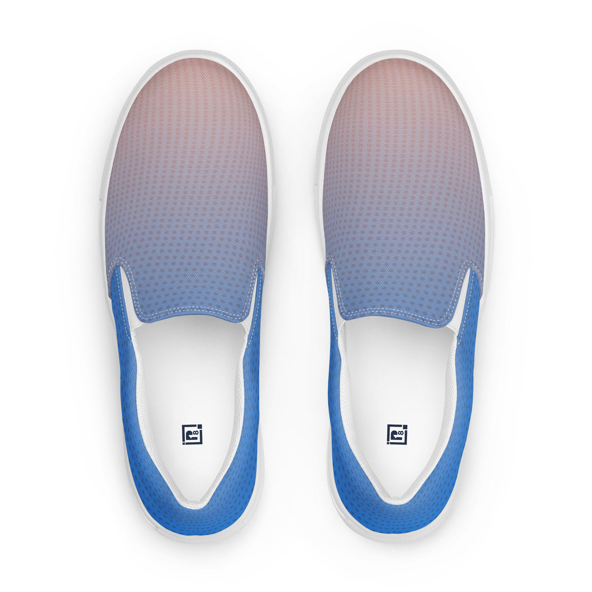 Men's Blue Gradient Slip-On Shoes