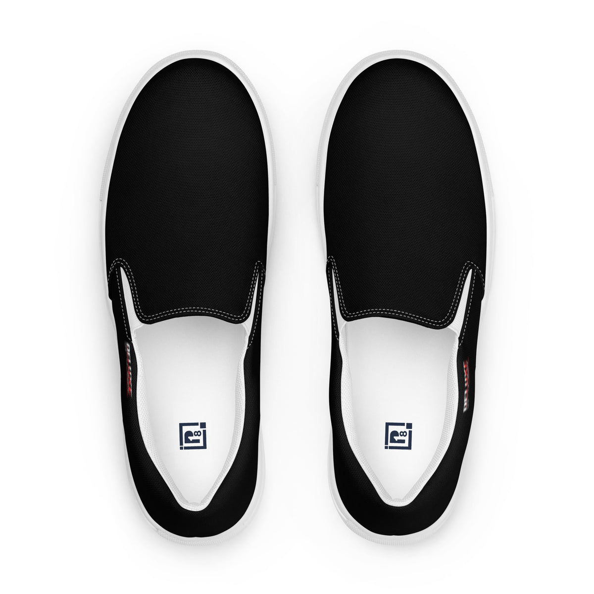 Men's Black Slip-On Shoes