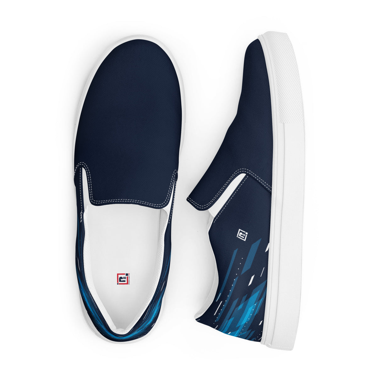 Men's Navy Blue Slip-On Shoes