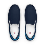 Men's Navy Blue Slip-On Shoes