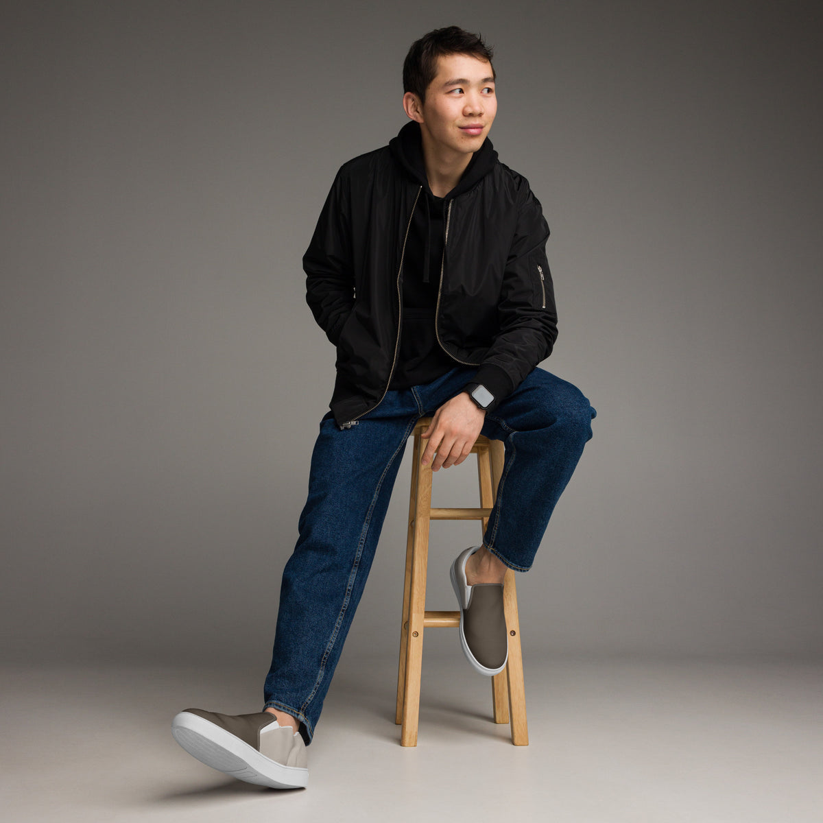 Men's Brown & Beige Slip-On Shoes