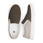 Men's Brown & Beige Slip-On Shoes