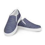 Men's Blue Textured Slip-On Shoes