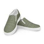 Men's Olive Textured Slip-On Shoes