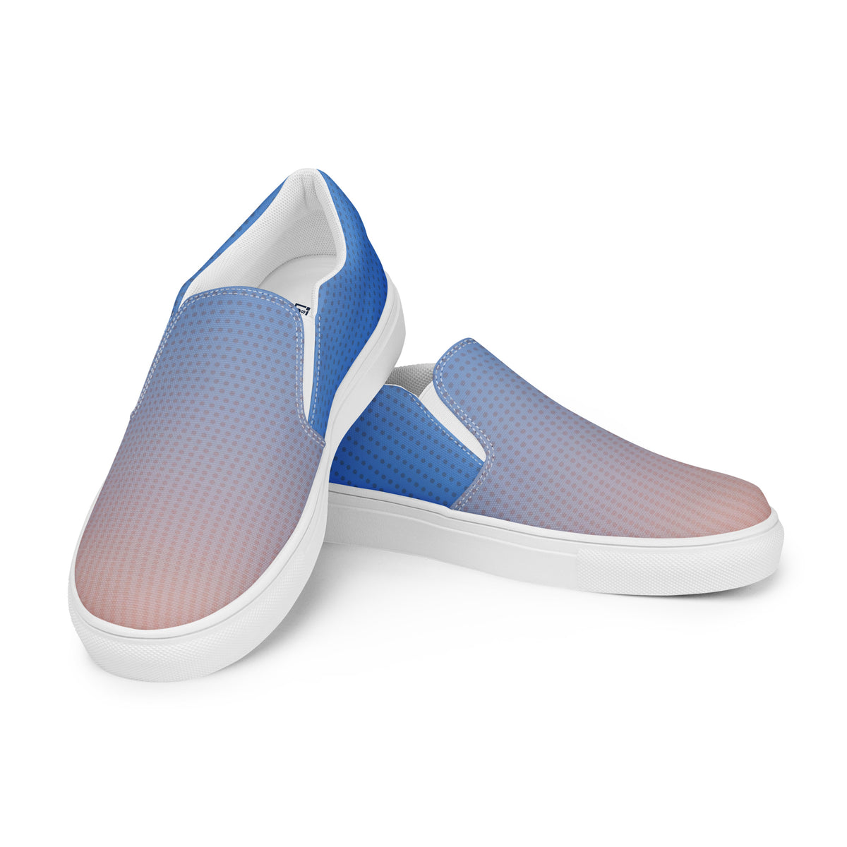 Men's Blue Gradient Slip-On Shoes