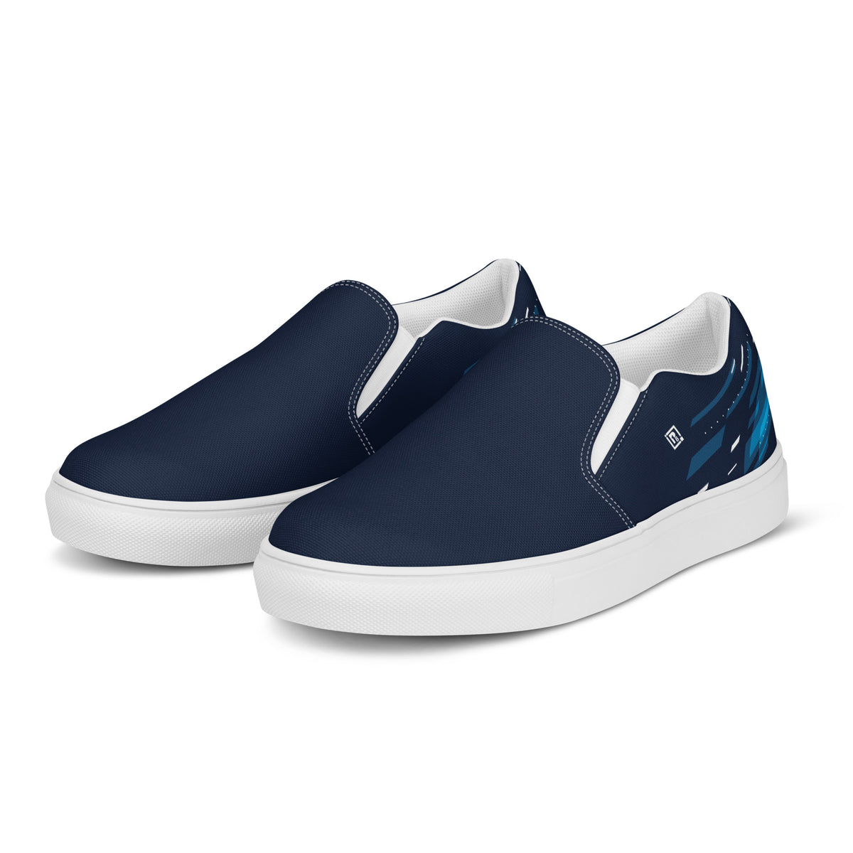 Men's Navy Blue Slip-On Shoes