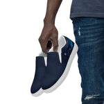 Men's Navy Blue Slip-On Shoes