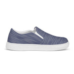 Men's Blue Textured Slip-On Shoes