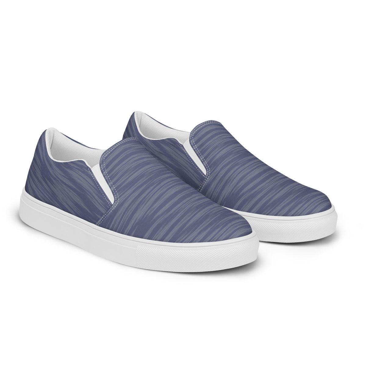 Men's Blue Textured Slip-On Shoes