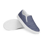 Men's Blue Textured Slip-On Shoes