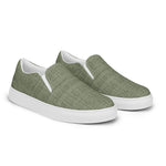 Men's Olive Textured Slip-On Shoes