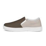Men's Brown & Beige Slip-On Shoes
