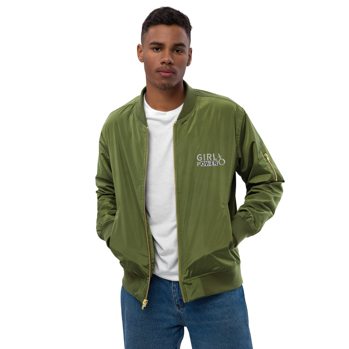Men’s Olive Green Bomber Jacket – Trendy, Comfortable & Statement-Making