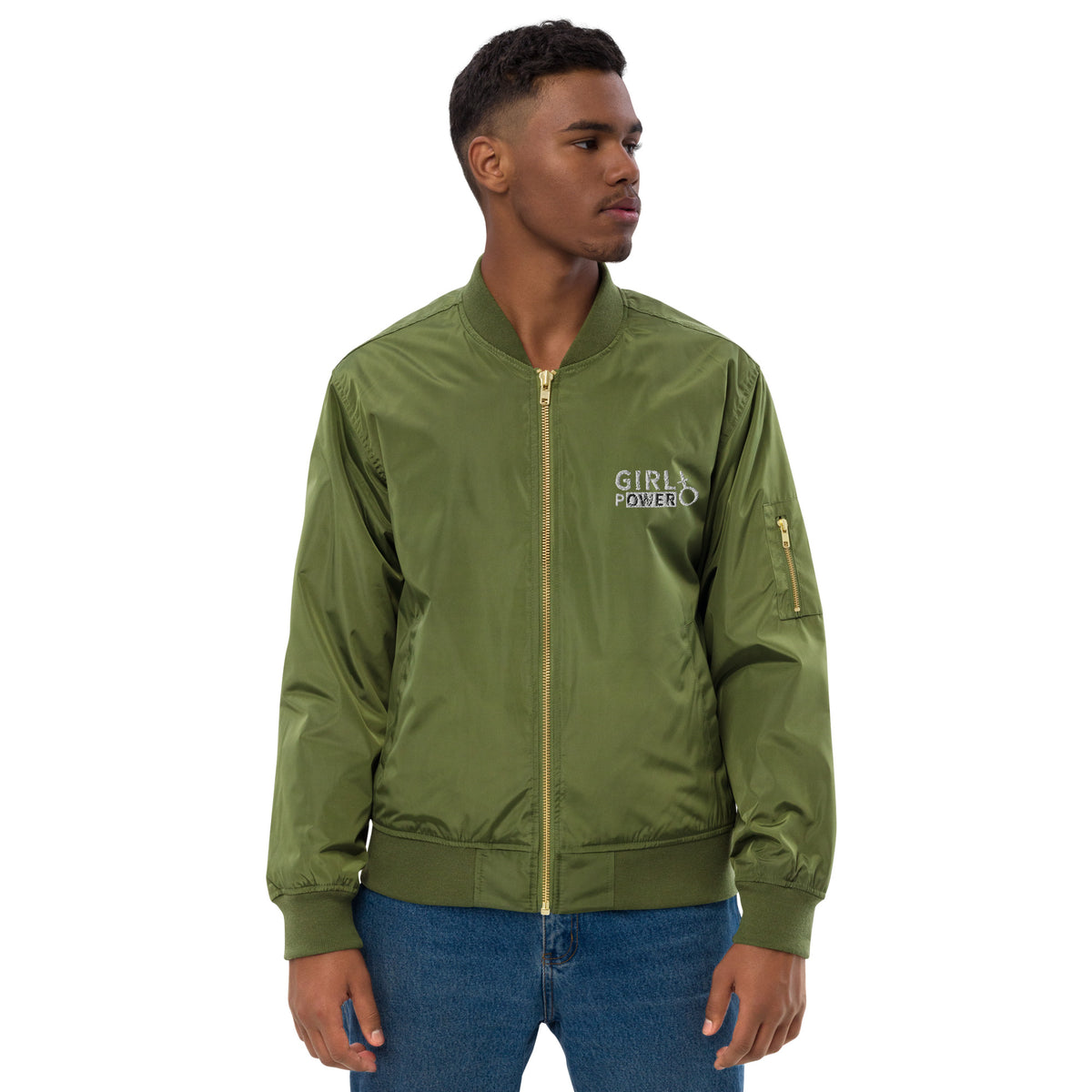 Men’s Olive Green Bomber Jacket – Trendy, Comfortable & Statement-Making