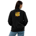 Women's Black Bomber Jacket – ""Mom is My Bestie"" Casual Streetwear