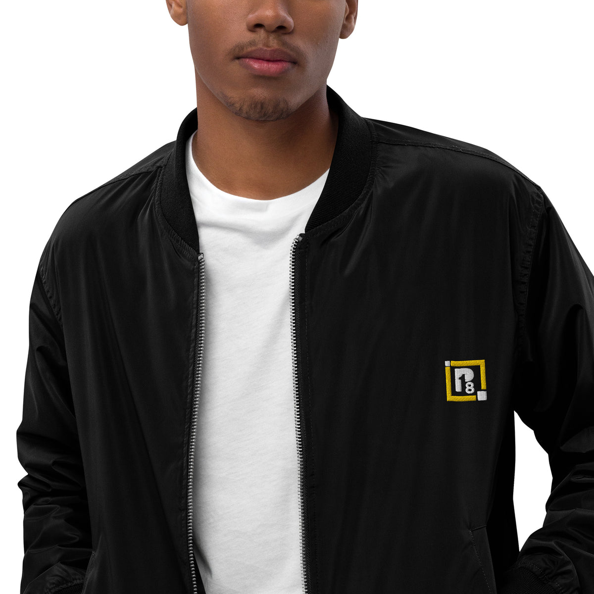 Men’s Black Classic Bomber Jacket – Sleek, Lightweight & Versatile