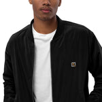 Men’s Black Bomber Jacket – "No Rules, No Limits"
