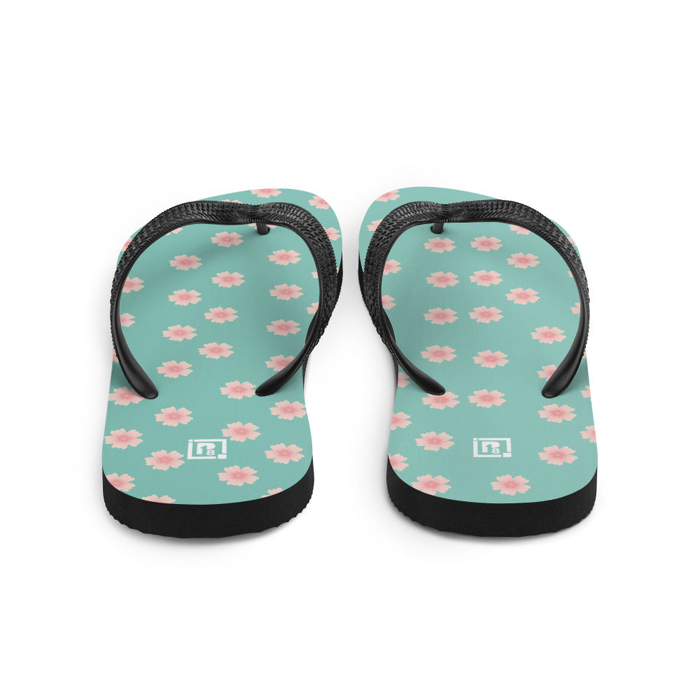Women's Mint Blossom Flip Flops