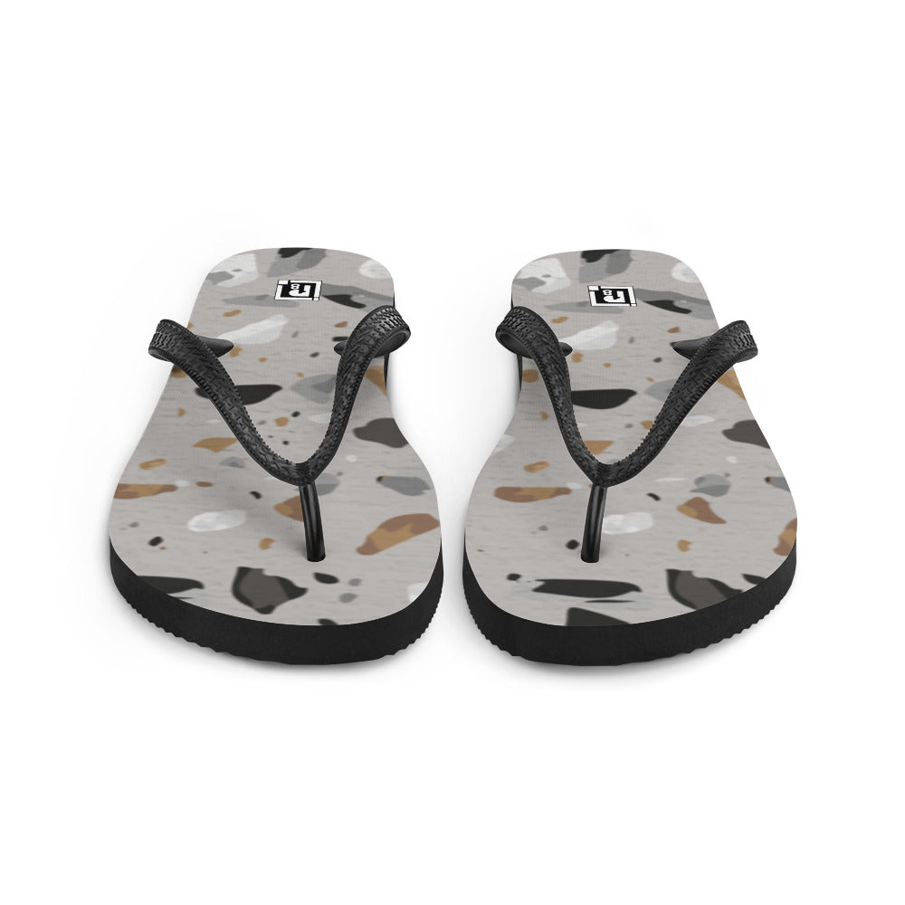 Men's Terrazzo Print Flip-Flops