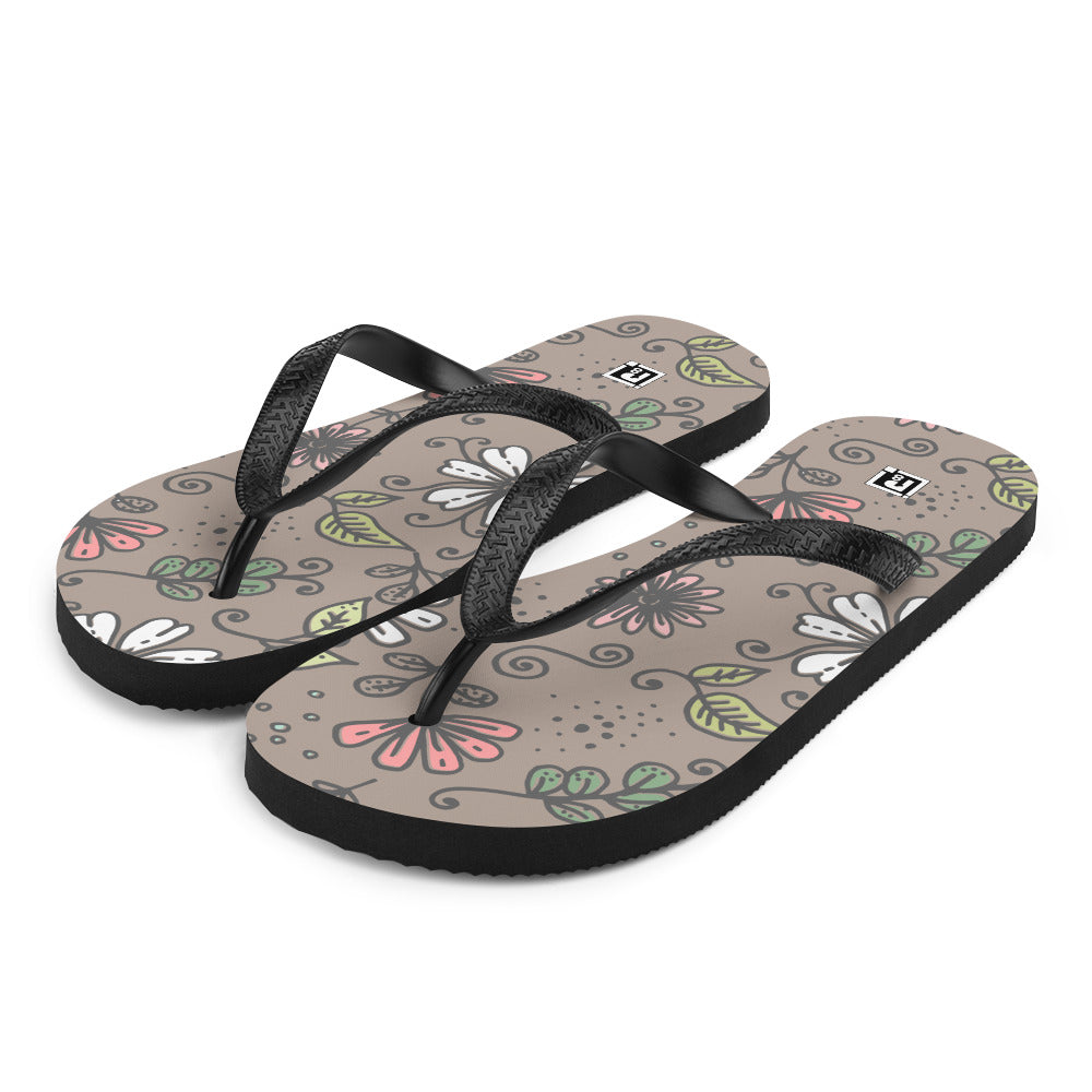 Women's Doodle Bloom Flip Flops