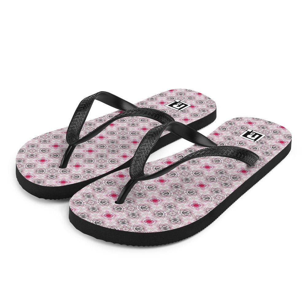 Women's Abstract Mosaic Flip Flops