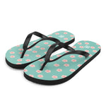 Women's Mint Blossom Flip Flops